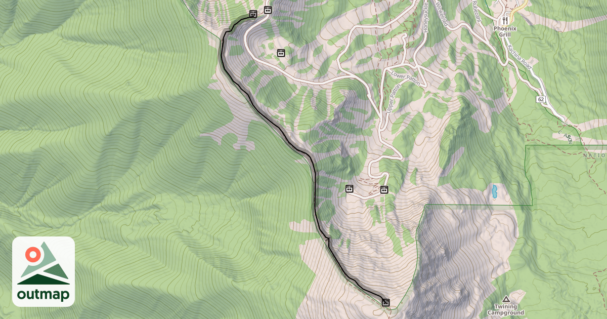Map of Highline Ridge