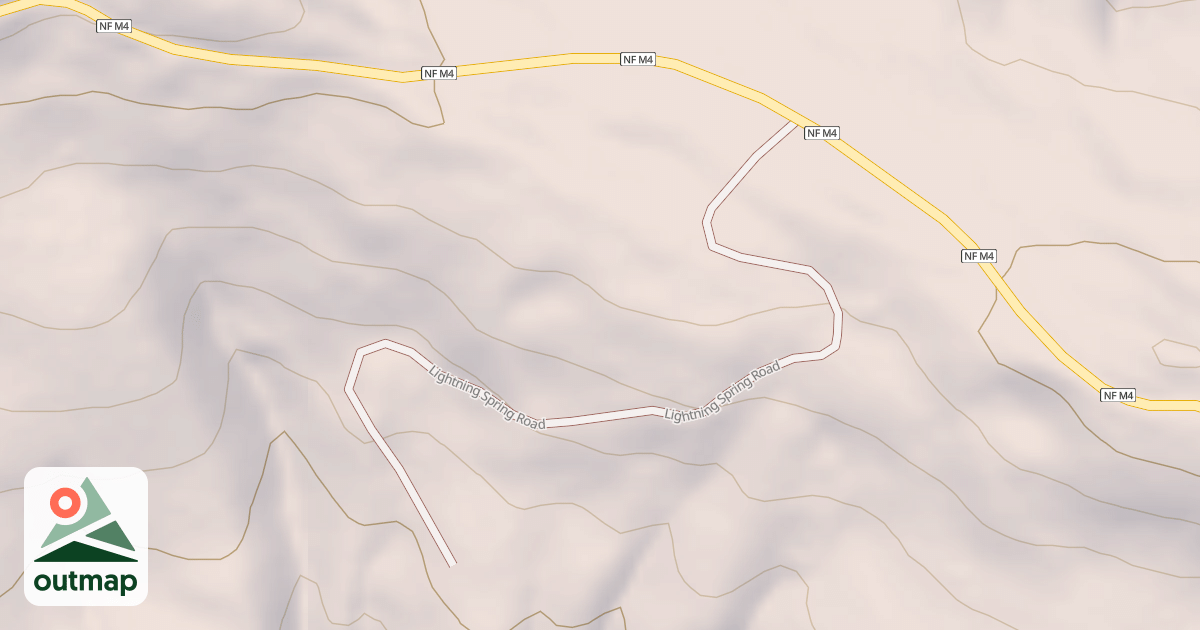 Map of LIGHTNING SPRINGS