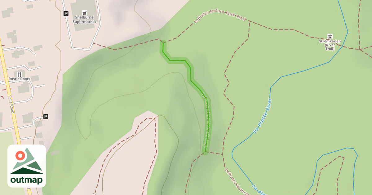 Map of LaPlatte Nature Park Trail