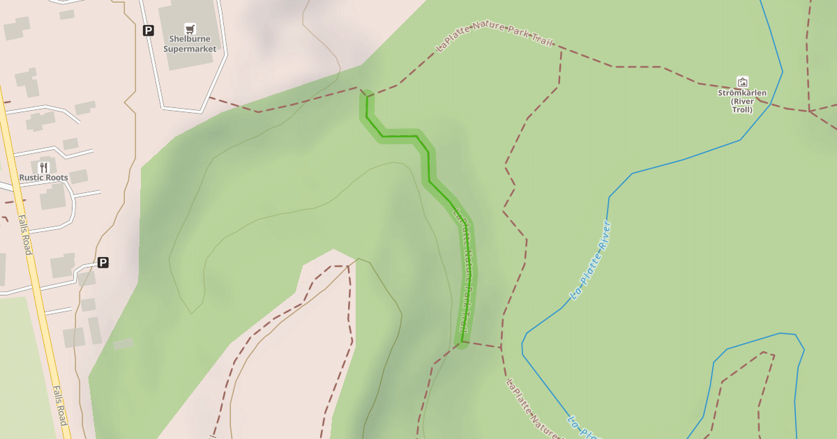 Map preview of LaPlatte Nature Park Trail