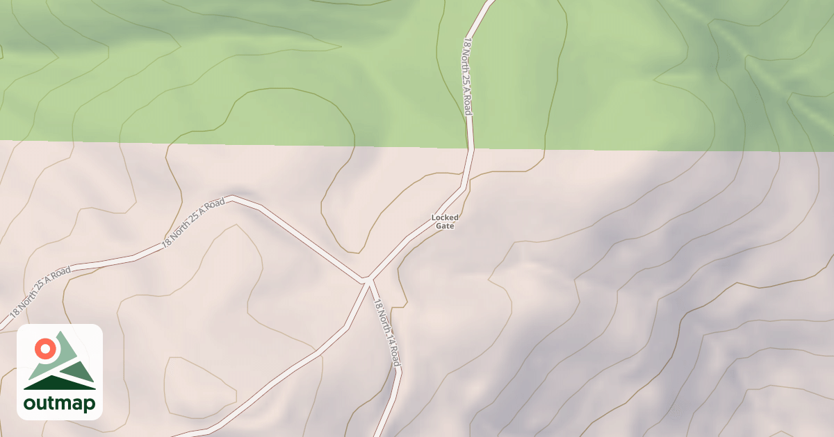 Map of LOG RIDGE SPUR A