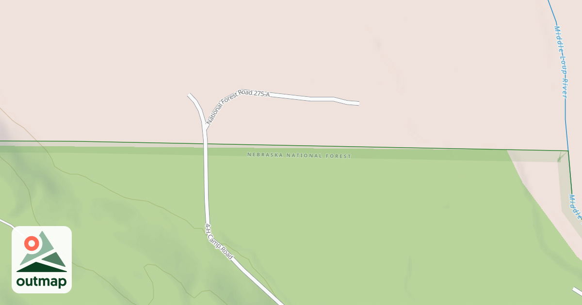 Map of JOHNSON RD CANOE LAUNCH