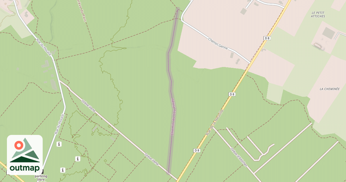Map of Chemin du Leu Pindu