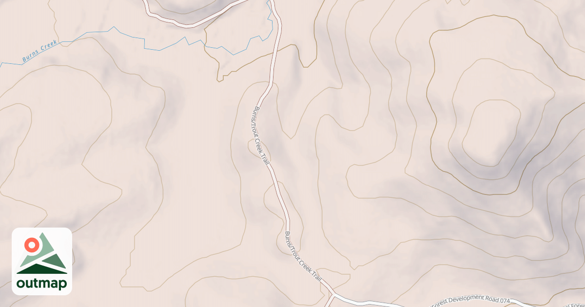 Map of Burns/trout Creek