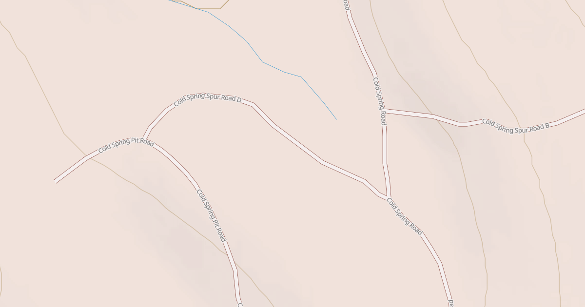 Map preview of COLD SPRING SPUR
