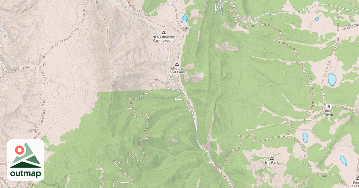Map of MIDDLE PONIL