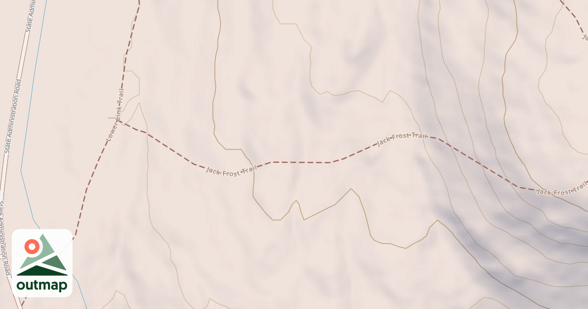Map of Jack Frost Trail