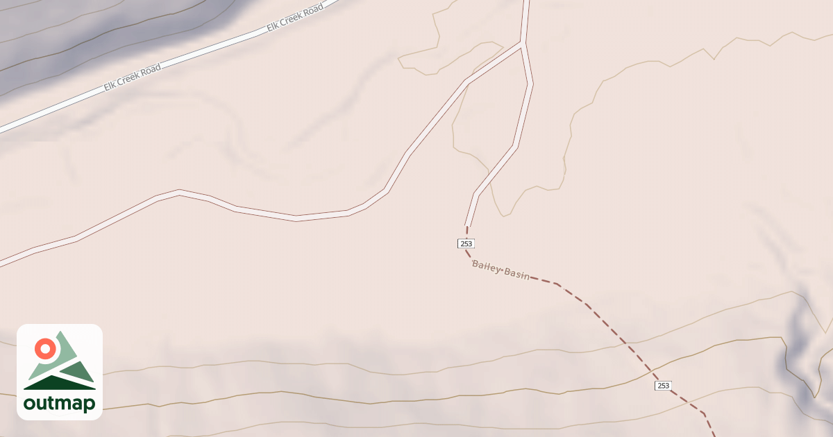 Map of BAILY BASIN DISPERSED B