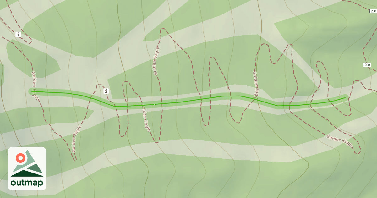 Map of Fred's Run Upper