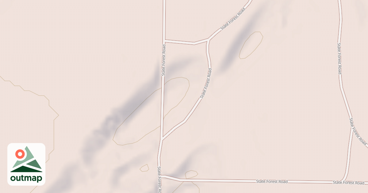 Map of General C.C. Andrews State Forest Trails