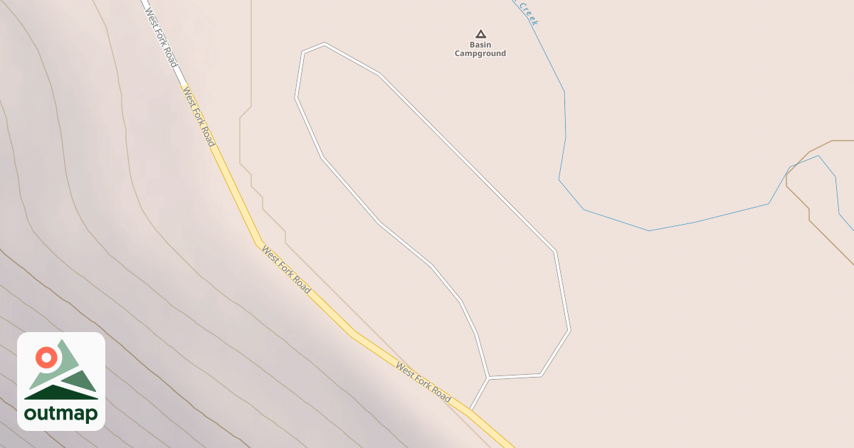 Map of BASIN CREEK CAMPGROUND