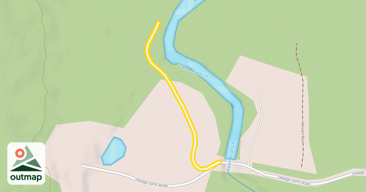 Map of Ham Branch Trail