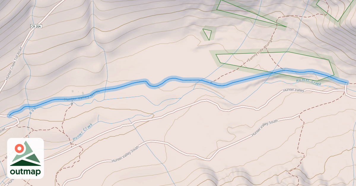 Map of Hunter Valley North