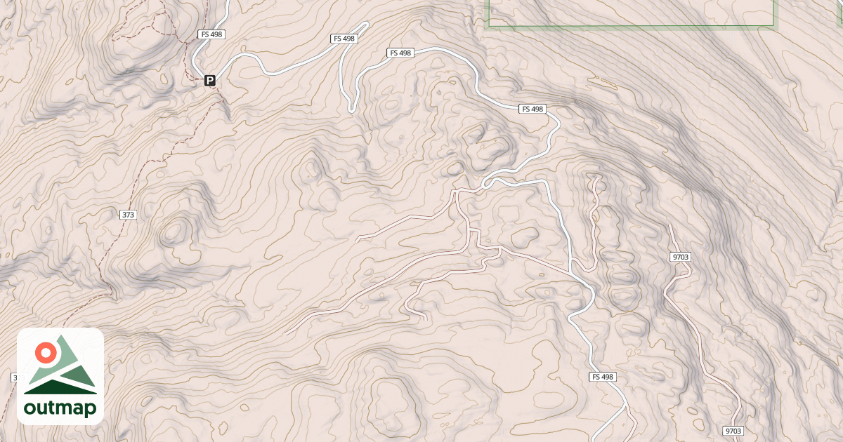 Map of Crane Mtn Snowmobile
