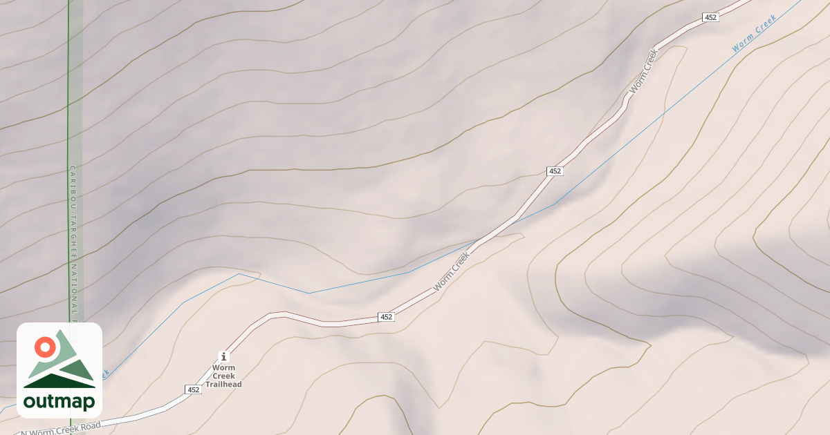 Map of Worm Creek