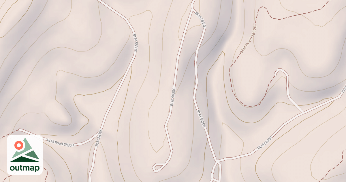 Map of BLM National GTLF Public Motorized Roads 8b7b46d9-d433-437e-bc69-7d3011ec5f90
