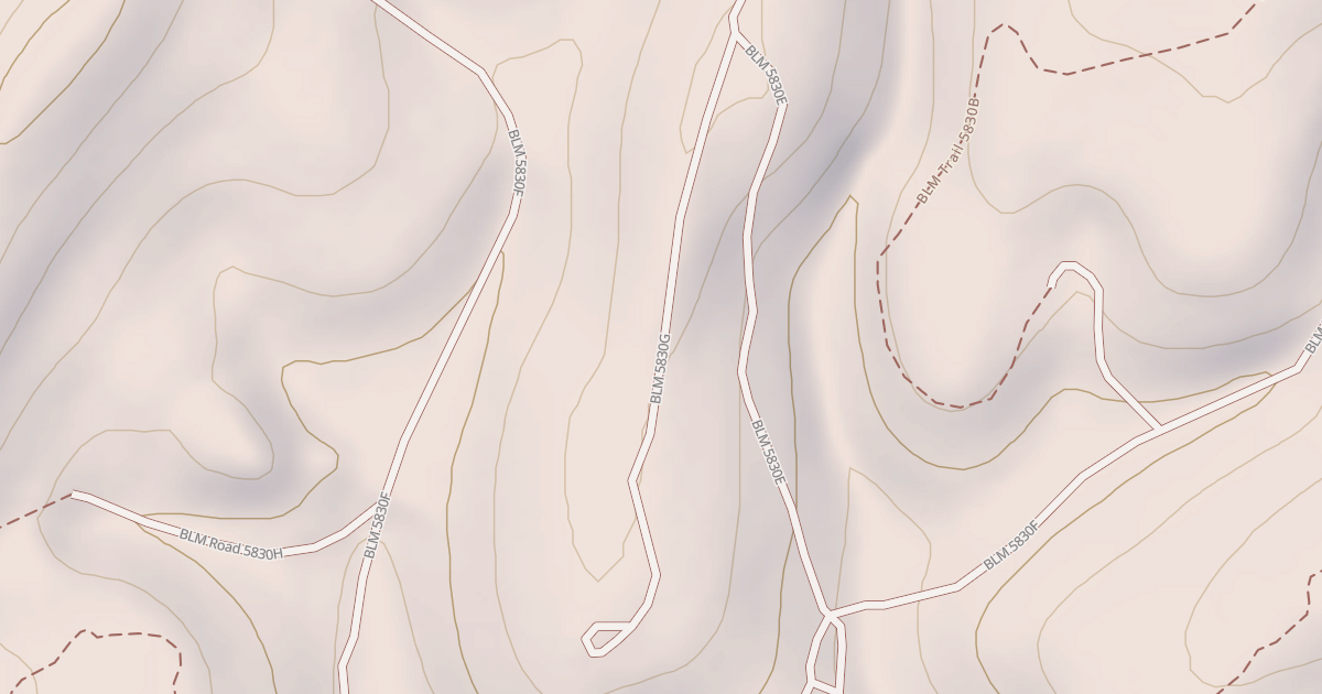 Map preview of BLM National GTLF Public Motorized Roads 8b7b46d9-d433-437e-bc69-7d3011ec5f90