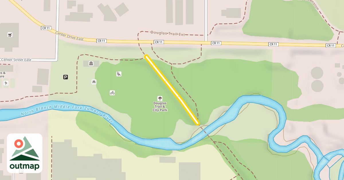 Map of Douglas State Trail