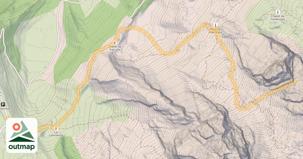 Map of Col de la Salla — Les Confins