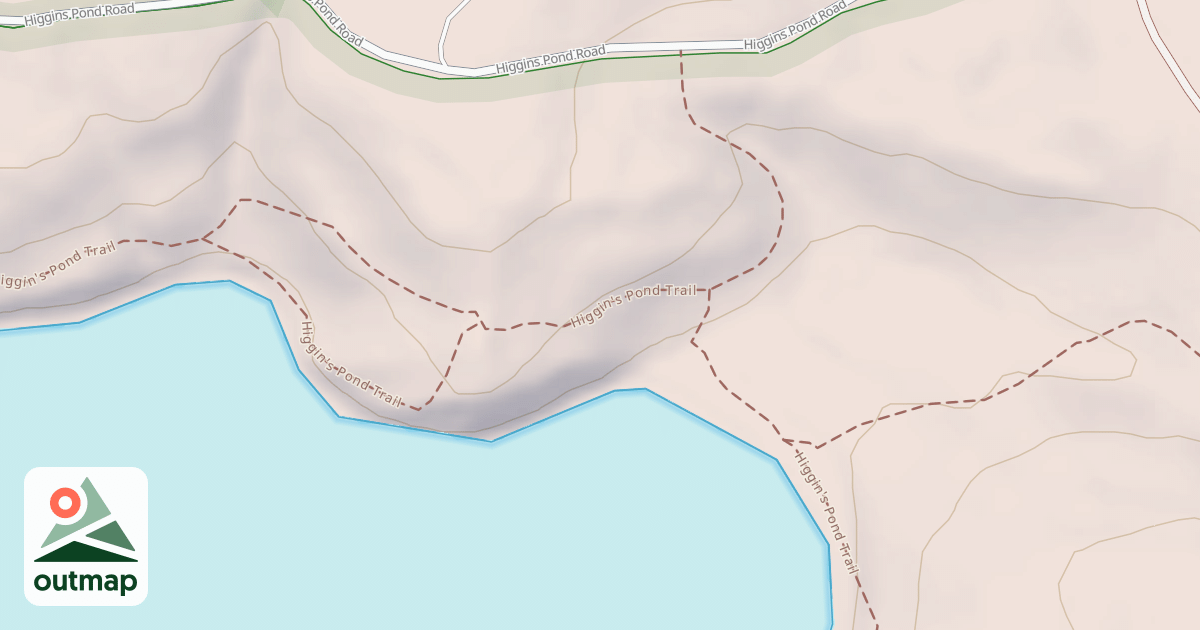 Map of Higgin's Pond Trail