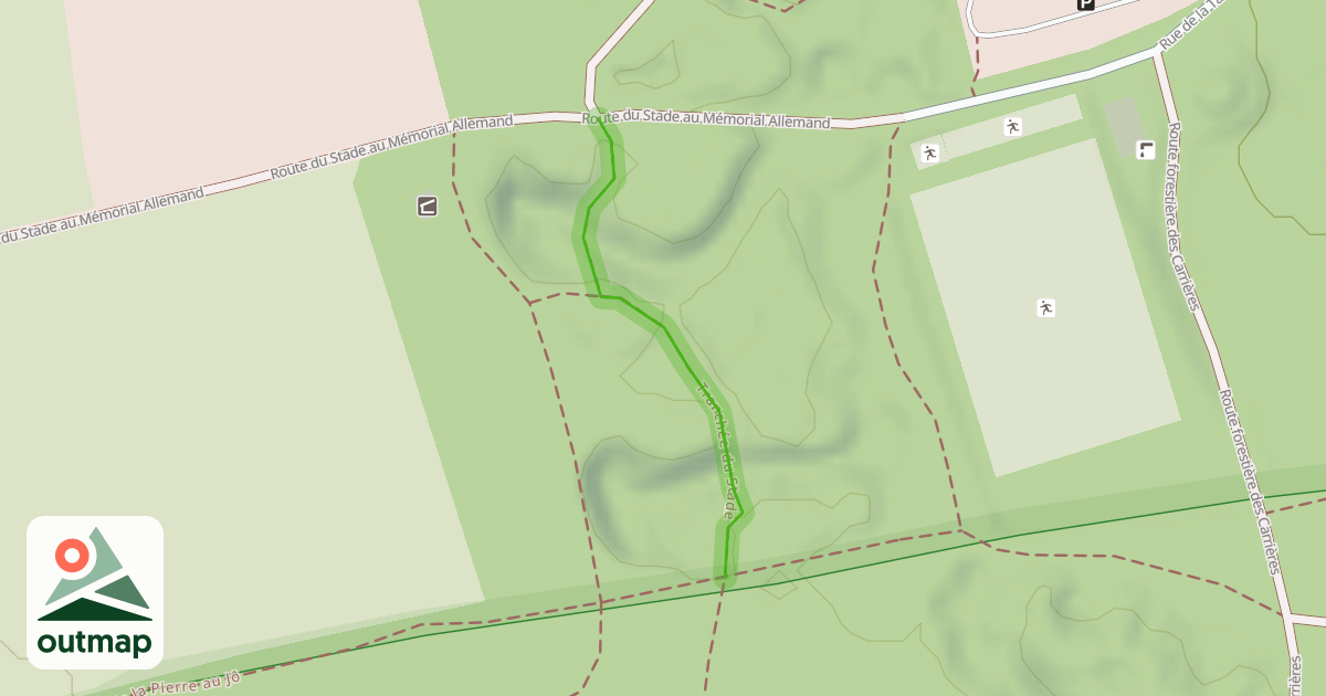 Map of Tranchée du Stade