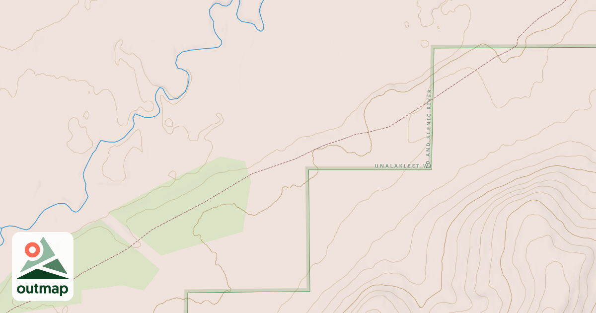 Map of Willow to Nome Winter Trail