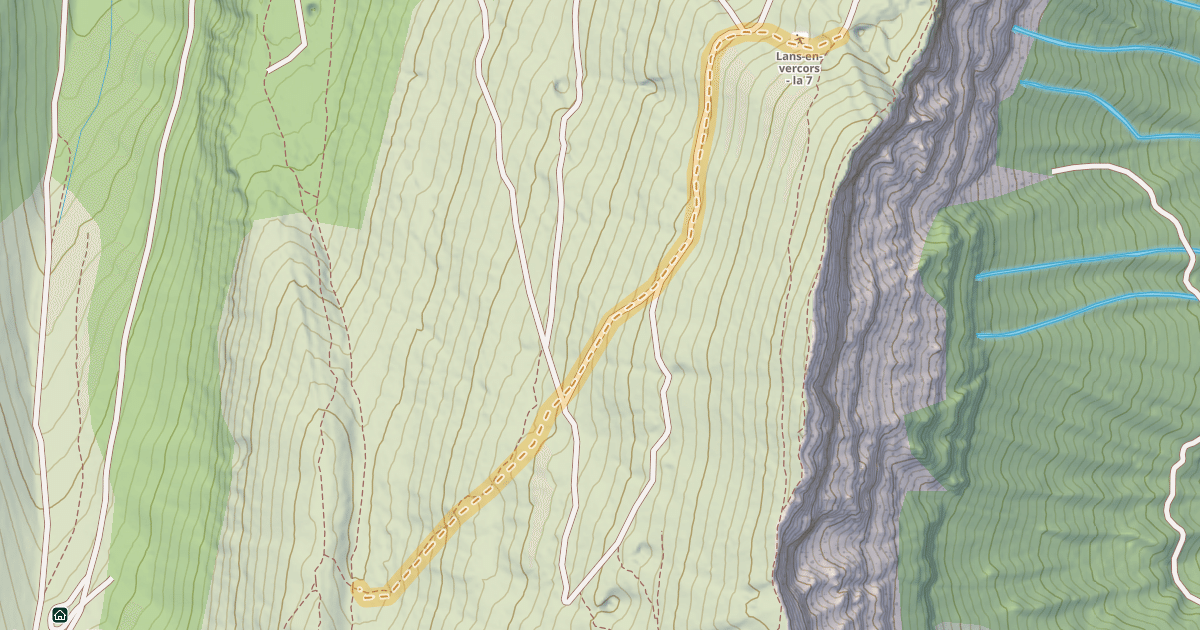 Map preview of Combe Oursière