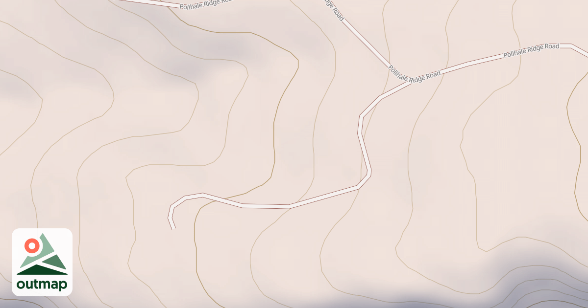 Map of Polihale Ridge Road