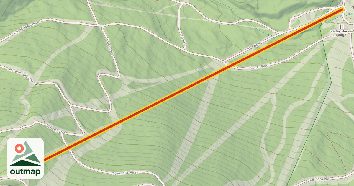 Map of Super Bravo Express Quad