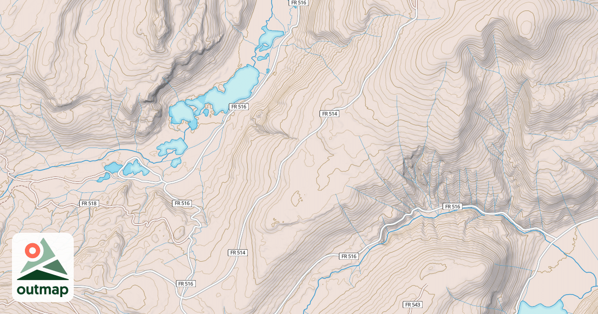 Map of BLACK MTN