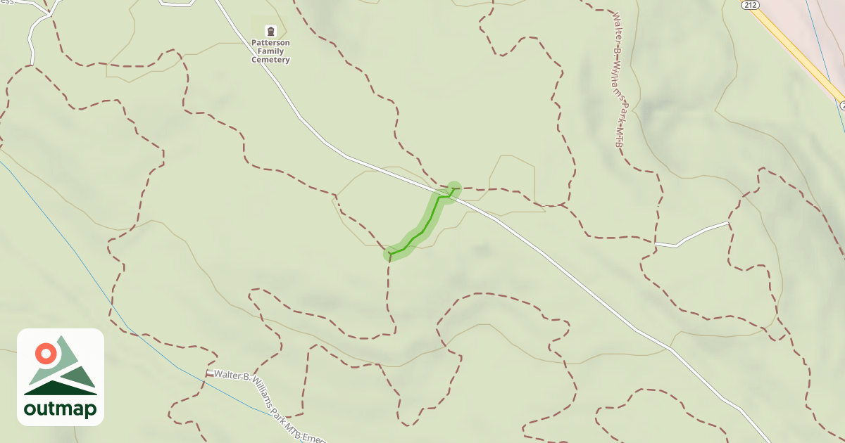 Map of Walter B MTB - Cut Through