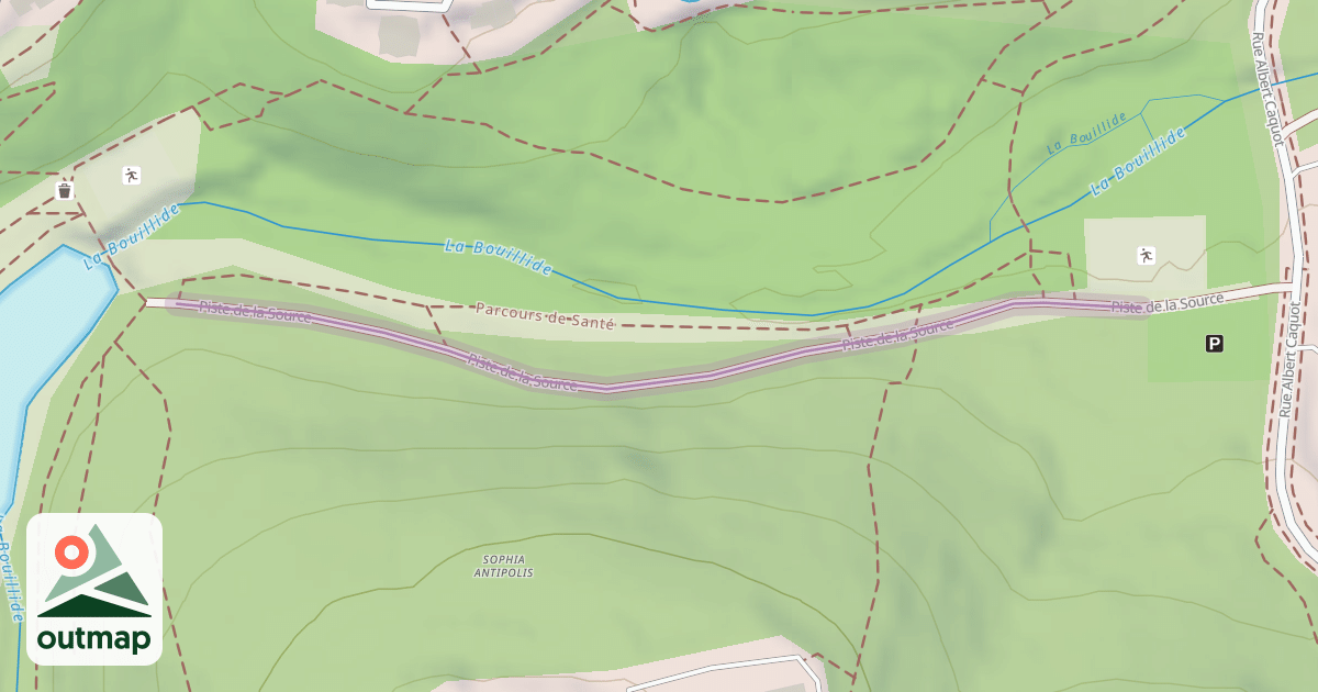 Map of Piste de la Source