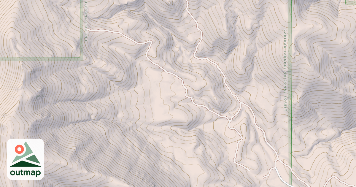 Map of Upper Fivemile Road
