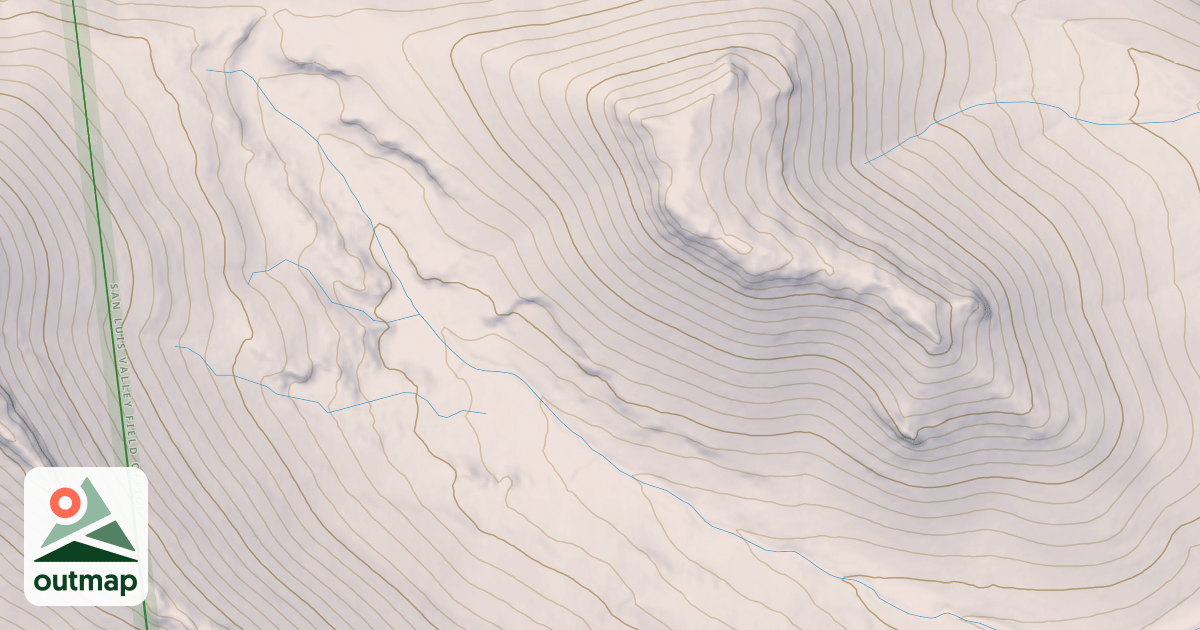 Map of Chaquita Peak Trail