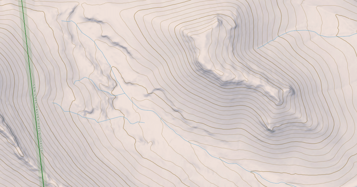 Map preview of Chaquita Peak Trail