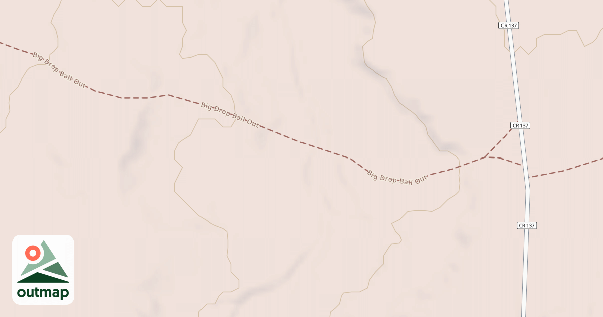 Map of Big Drop Bail Road