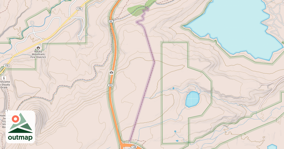 Map of Greenbelt Plateau Trail