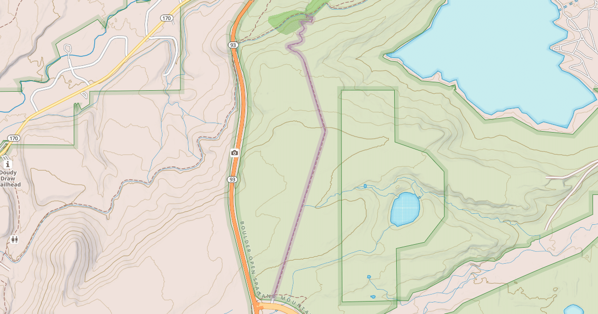 Map preview of Greenbelt Plateau Trail