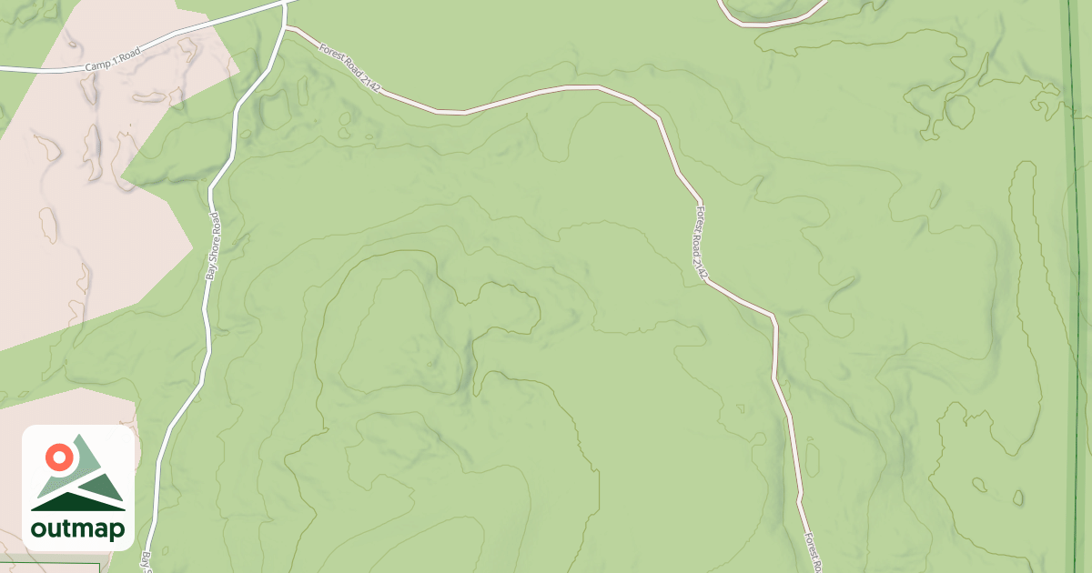 Map of FR 2142 (CLOUD LAKE ROAD)