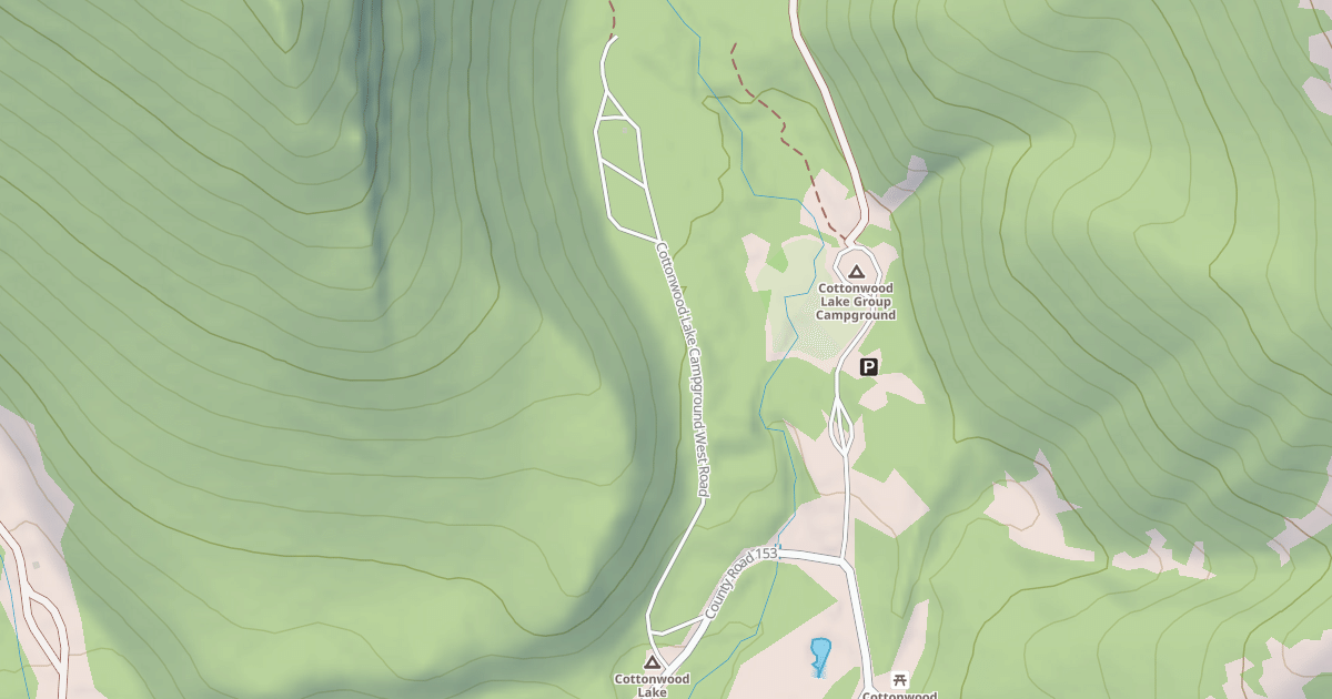 Map preview of COTTONWOOD LAKE C.G. WEST