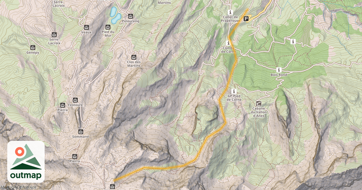Map of Combe Ratin