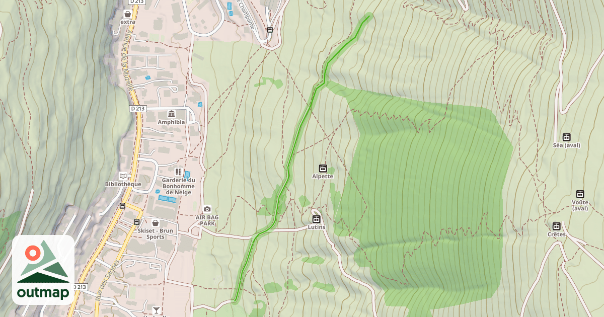 Map of Clot des Fonds