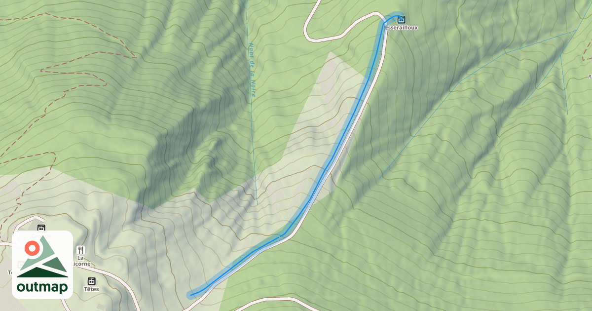 Map of La Grande Terche