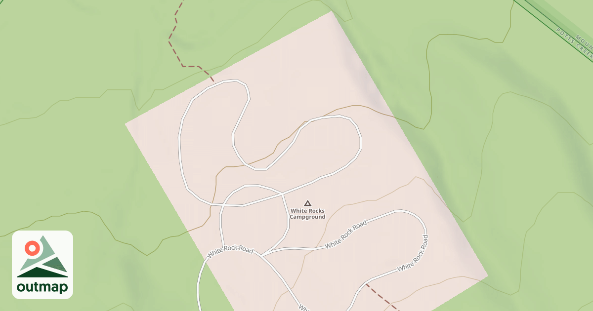 Map of WHITE ROCKS BRANCH B