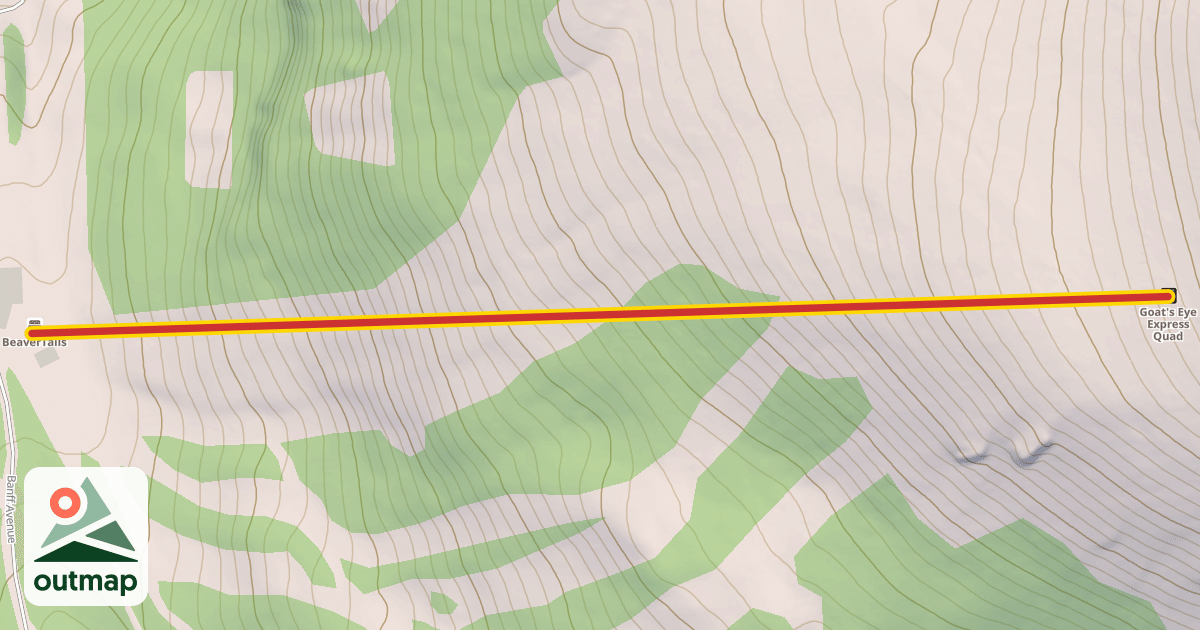 Map of Goat's Eye Express Quad