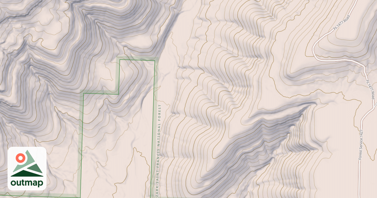 Map of USFS Motor Vehicle Use Map Roads {95ACAF27-9D65-4999-B585-941ABFDC61EB}