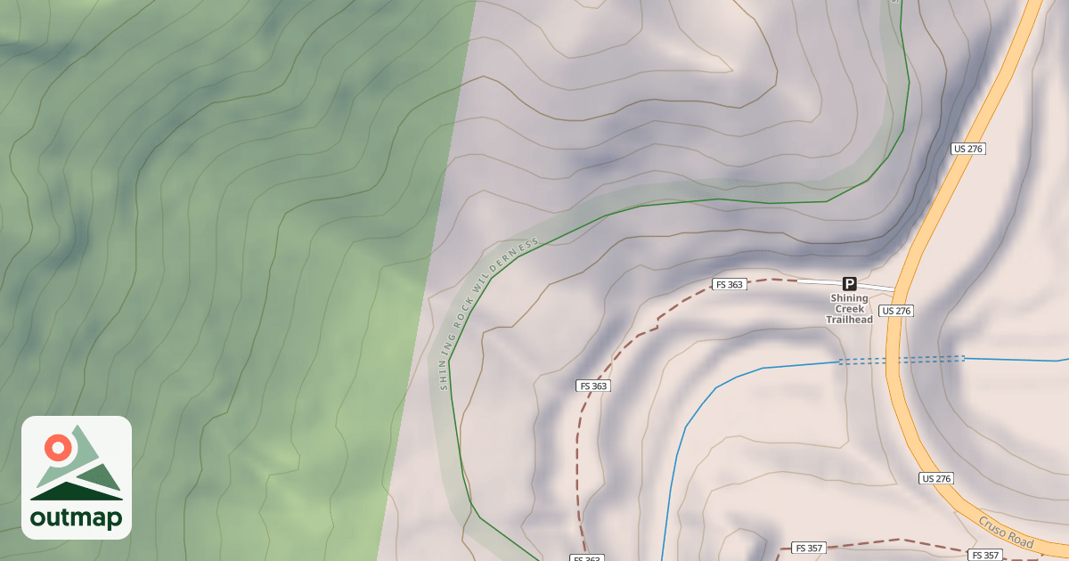 Map of BIG EAST FORK