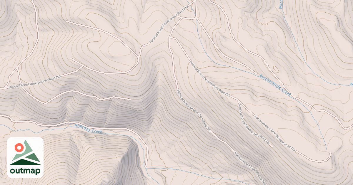 Map of Line Creek