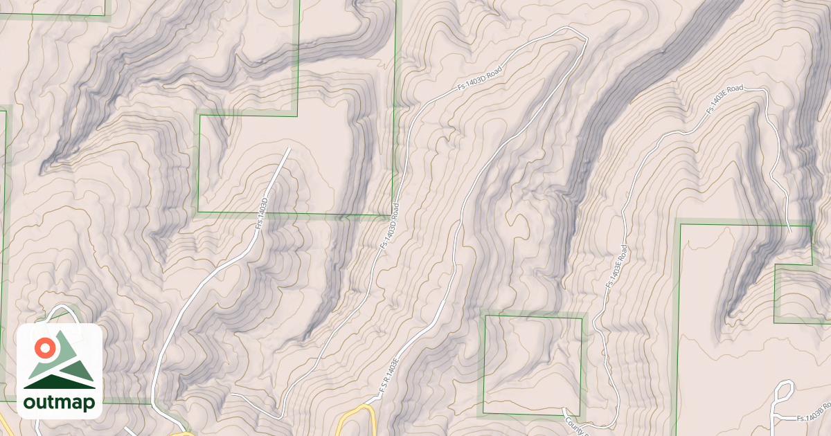 Map of LITTLE BEE RIDGE