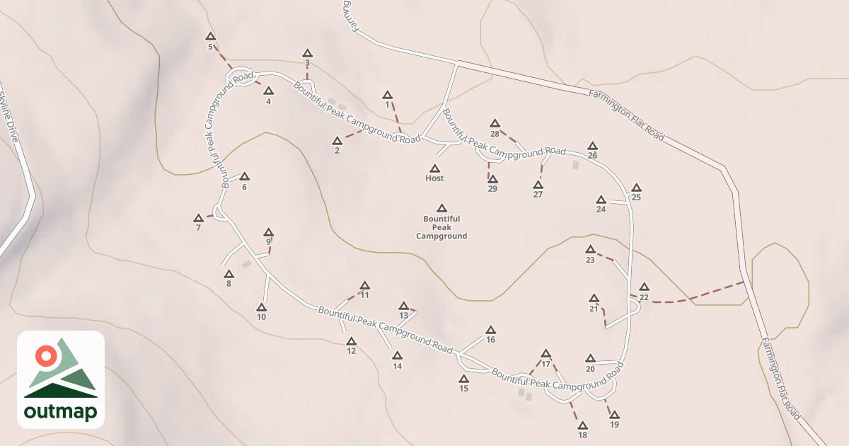 Map of BOUNTIFUL PEAK C G